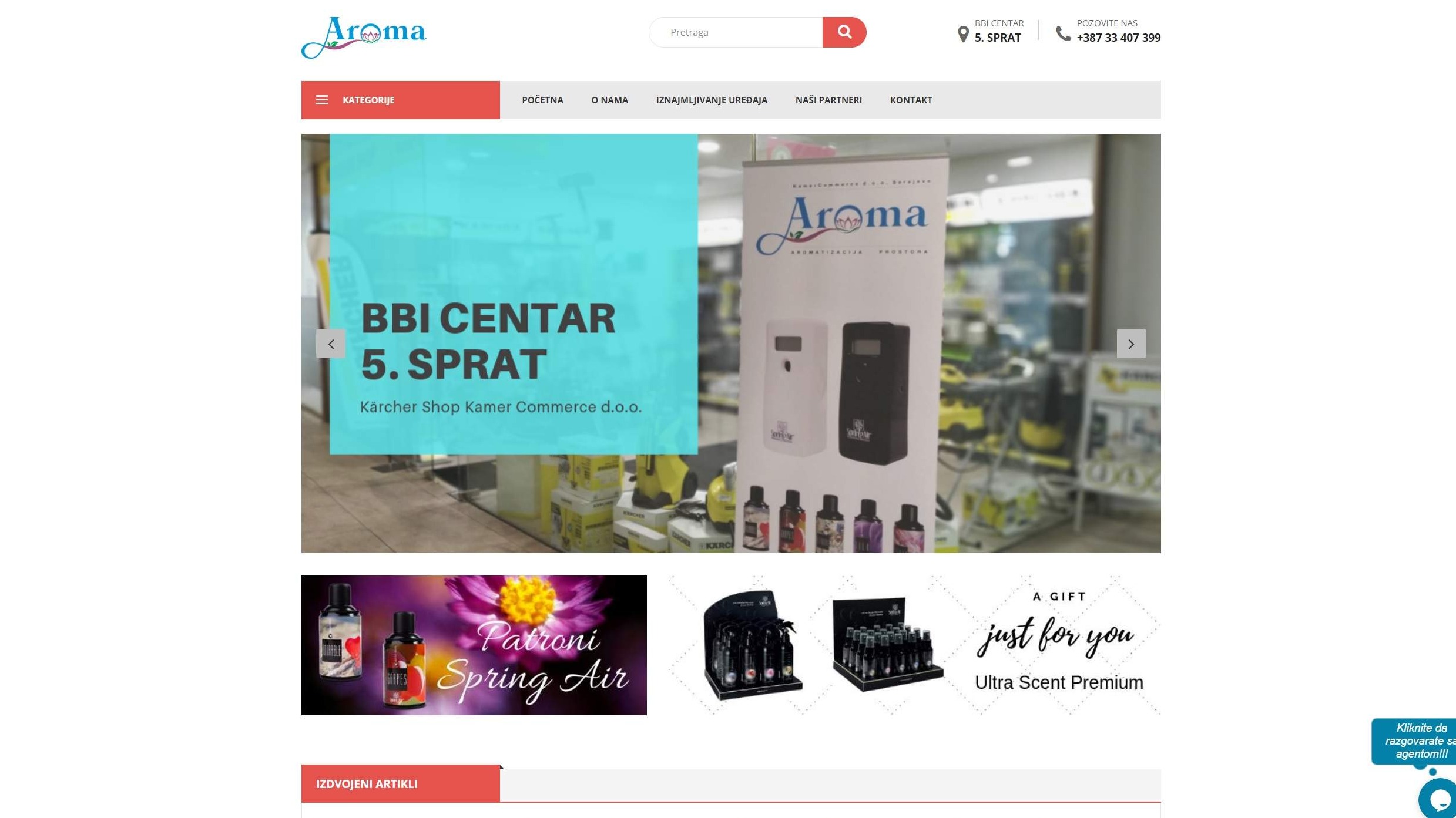 Aromatizacija.ba - web catalog