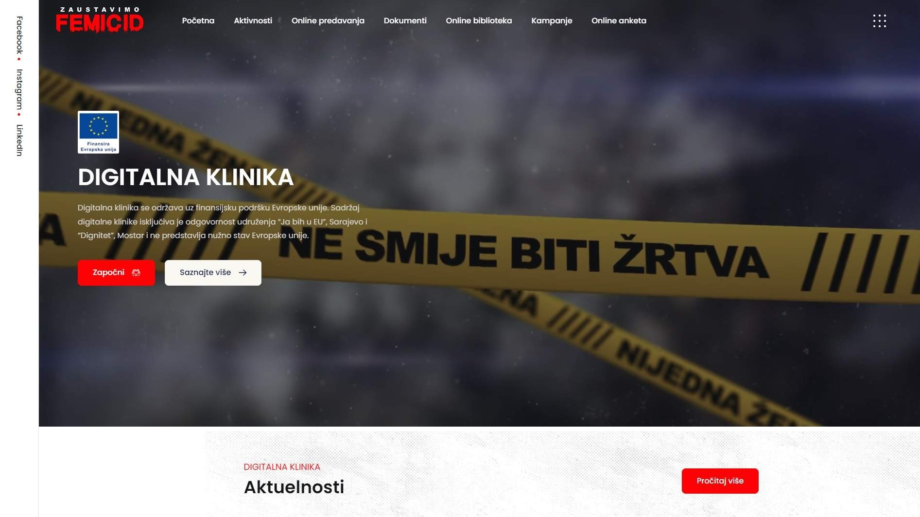 Website for "Digital Clinic"