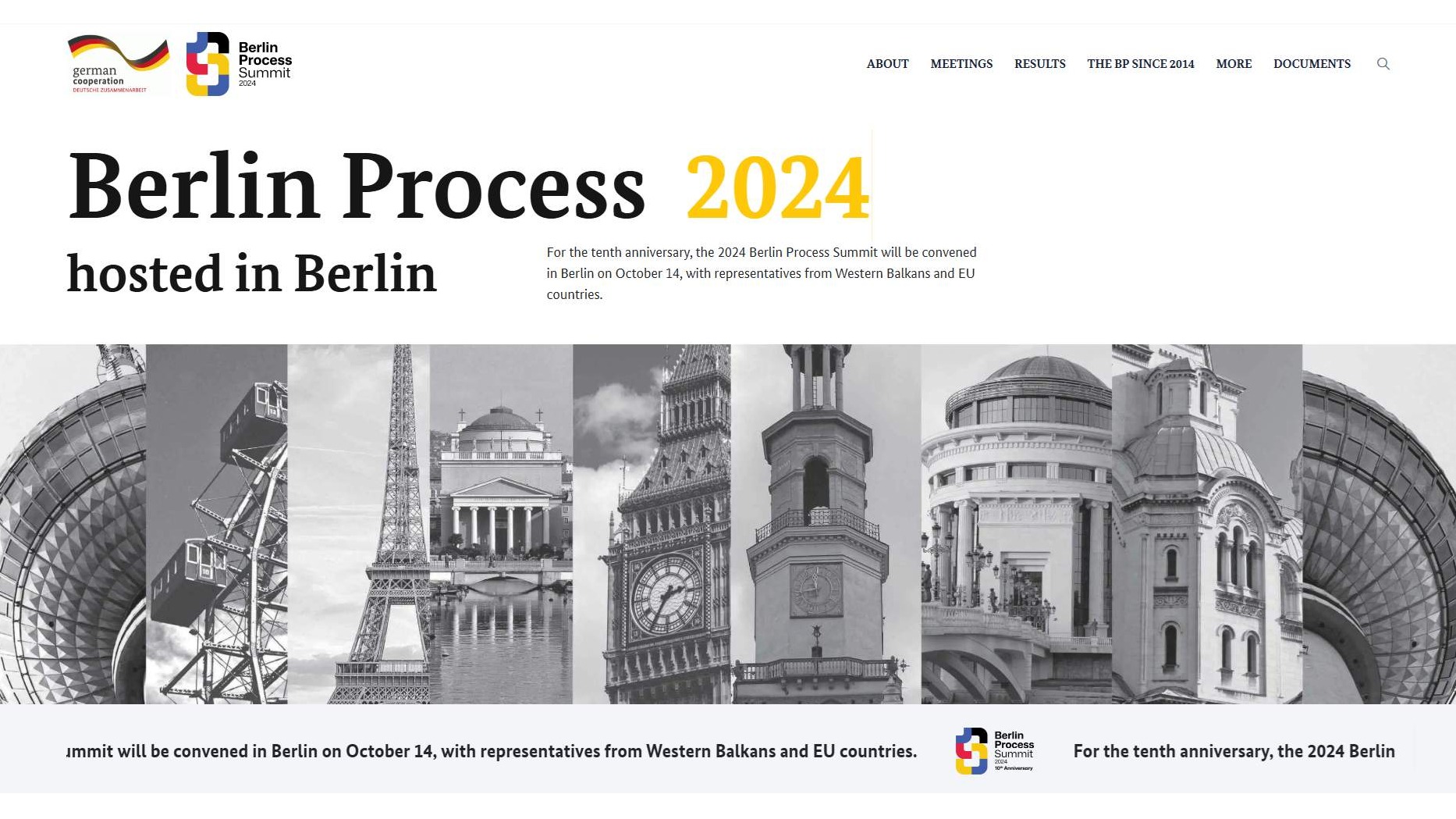 Redesigned Website for the Berlin Process