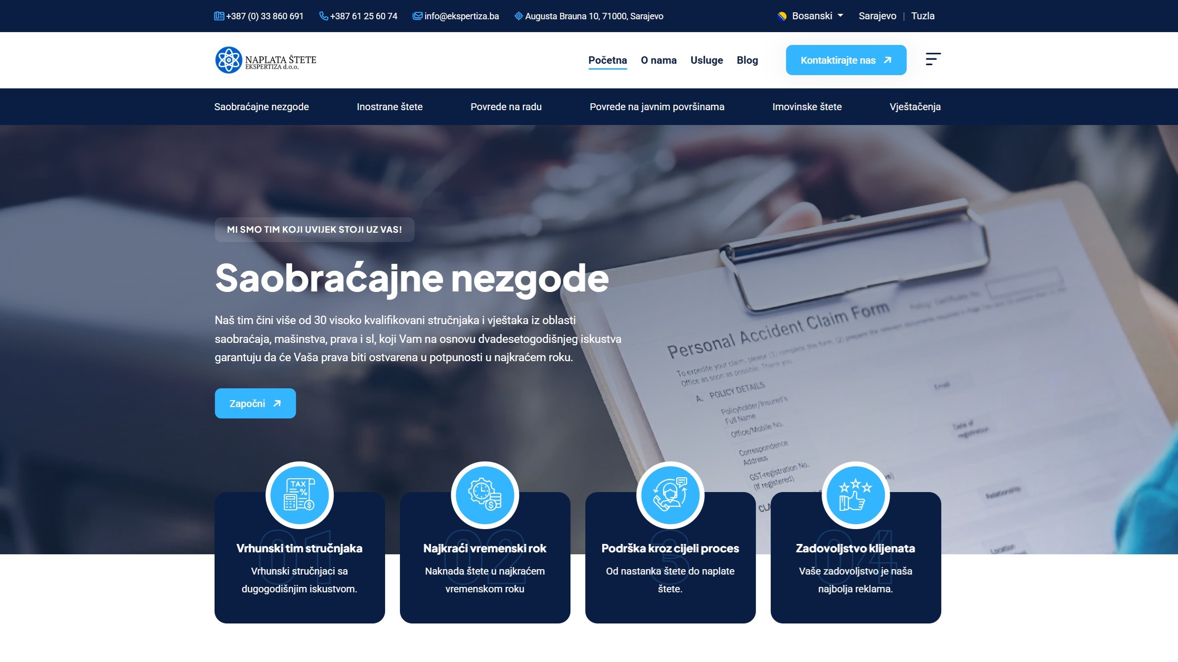 Another Successful Project – New Website for "Naplata štete" Ekspertiza-Tim d.o.o.
