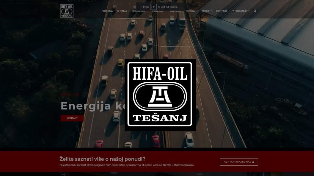 Hifa-Oil website