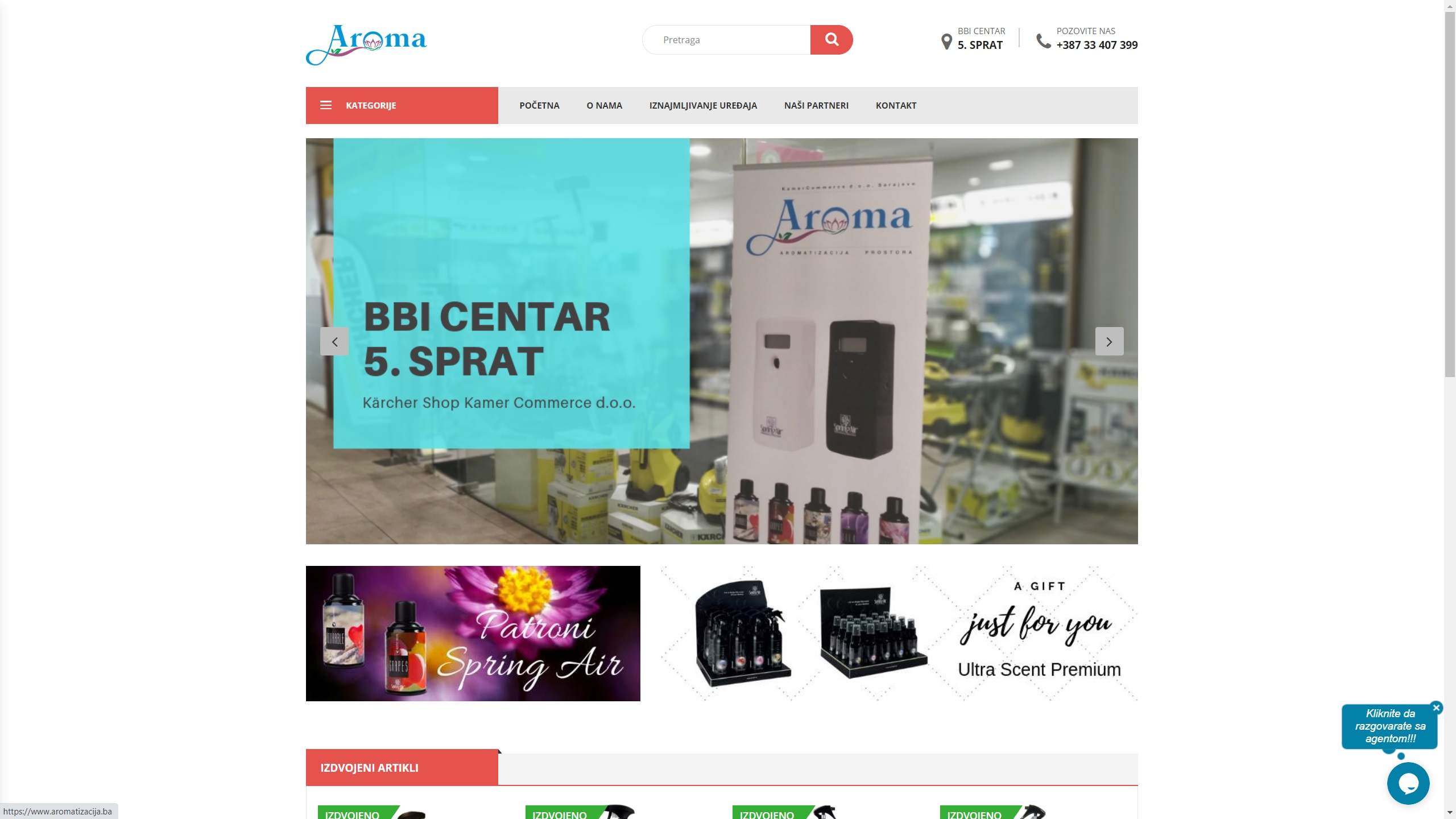Aromatizacija.ba - web catalog