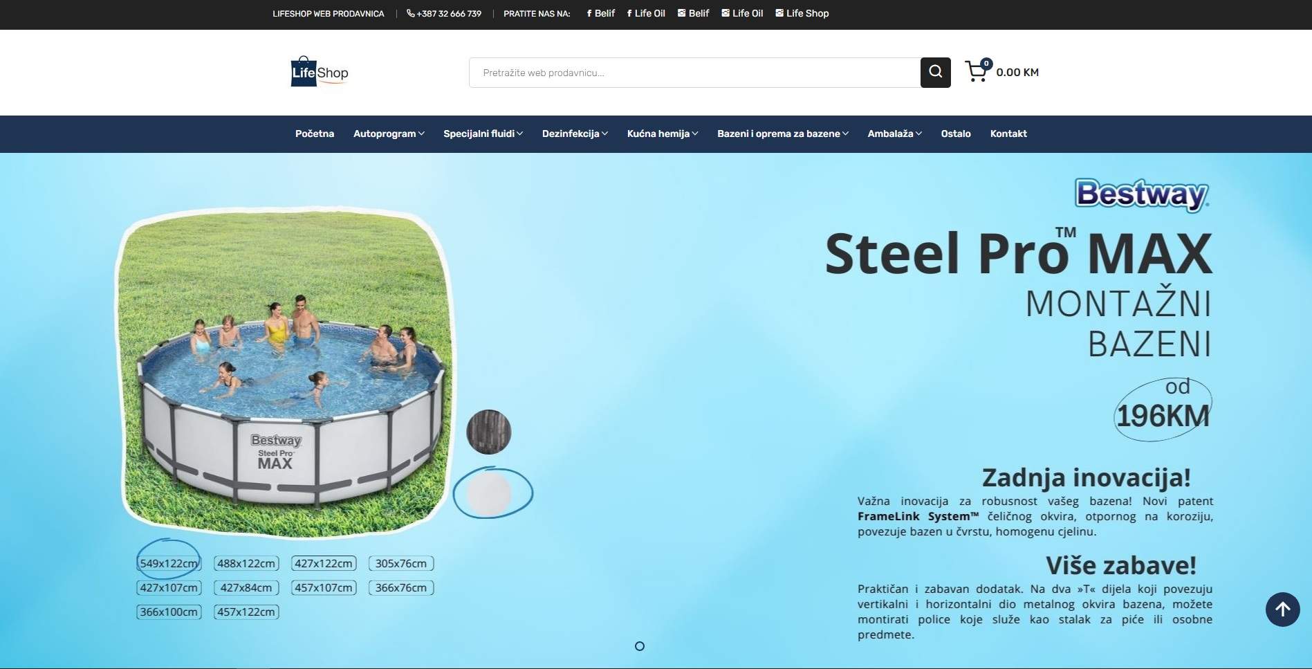 Web Shop for Belif d.o.o., Jelah