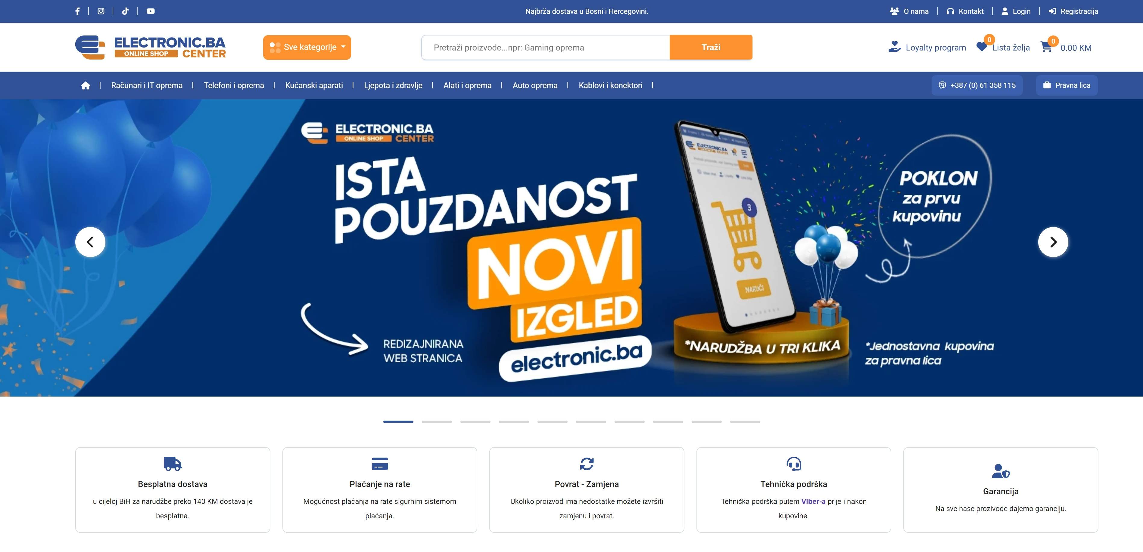 New Webshop for "Electronic Center"