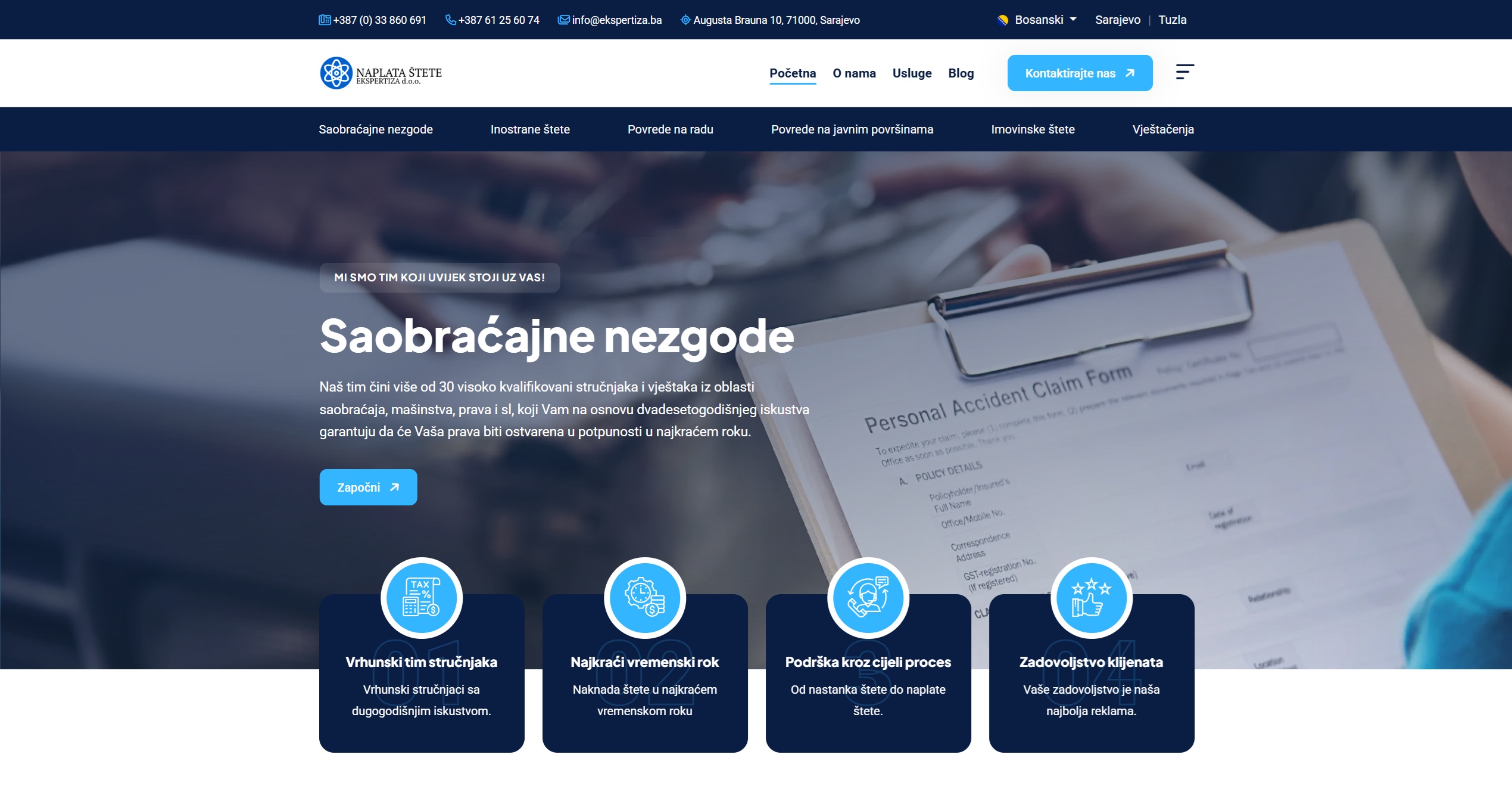 Another Successful Project – New Website for "Naplata štete" Ekspertiza-Tim d.o.o.